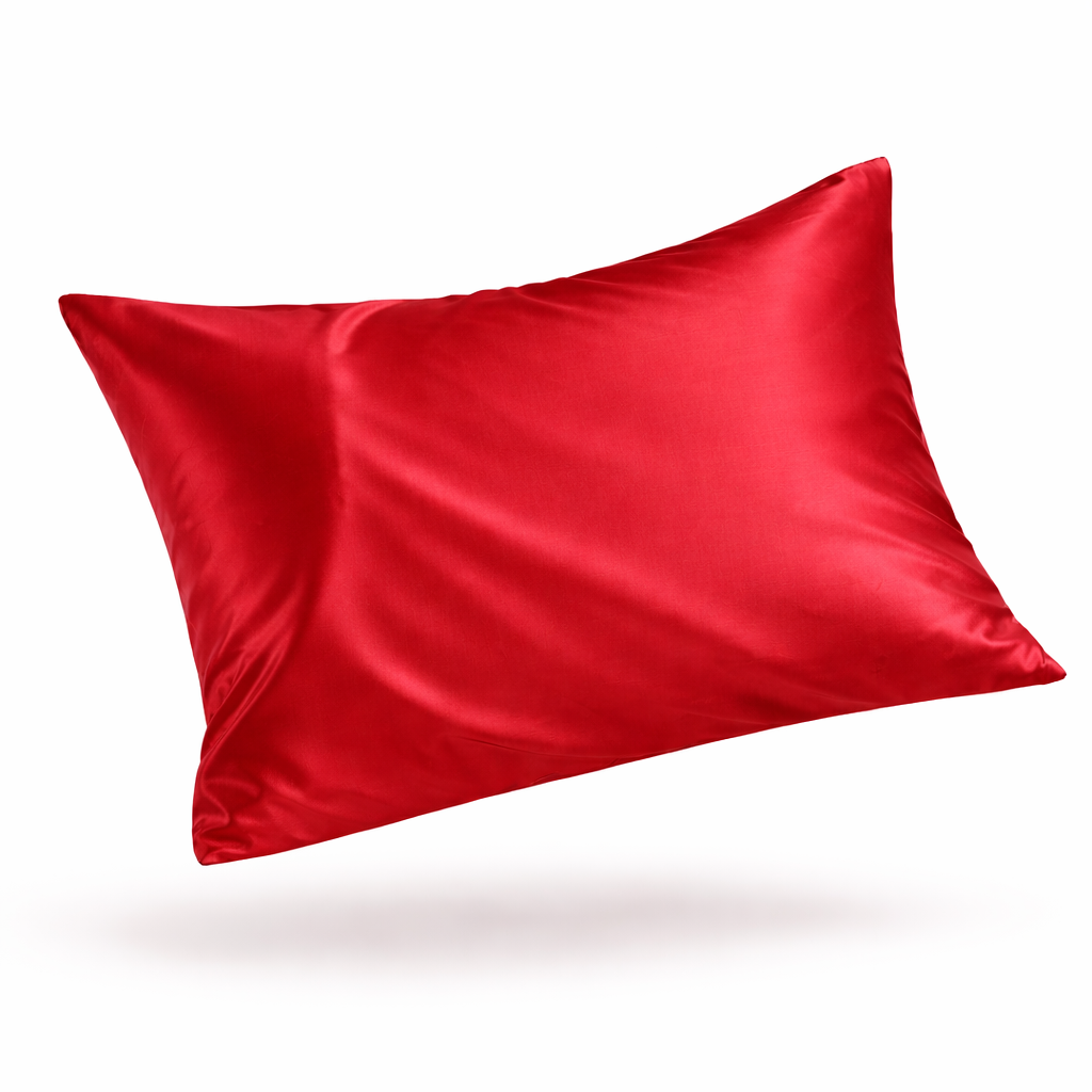 Premium 22-Momme Pure Silk Pillowcase | Red