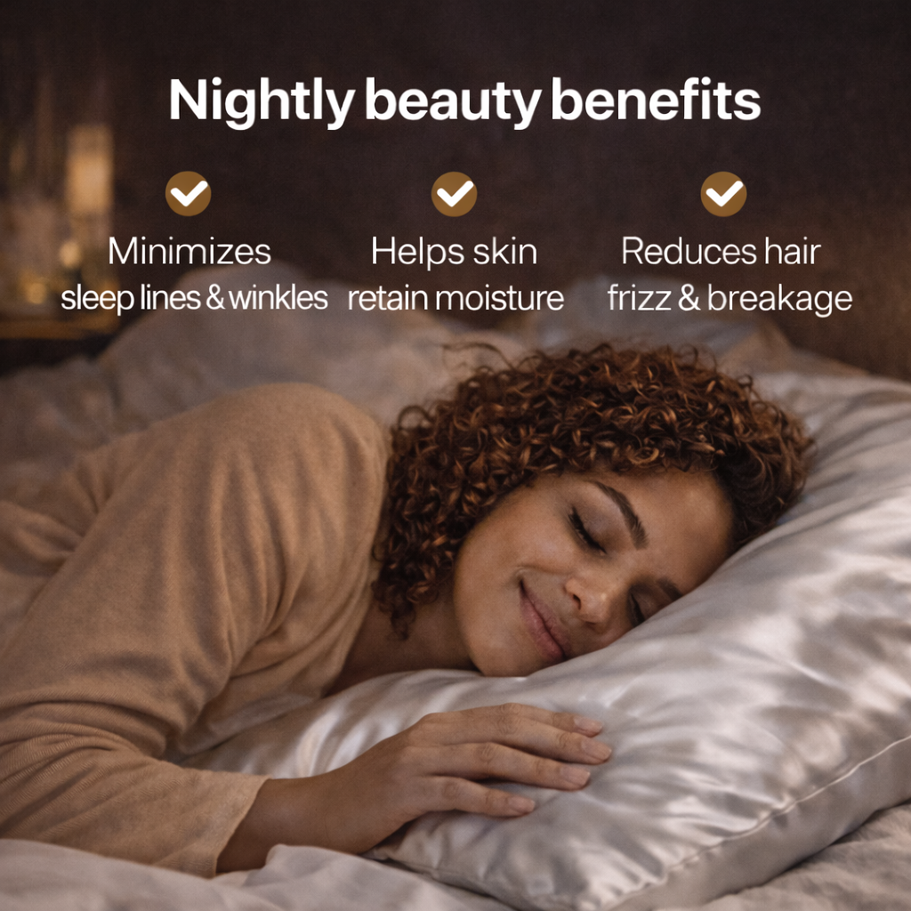 Premium 22-Momme Pure Silk Pillowcase | Silver