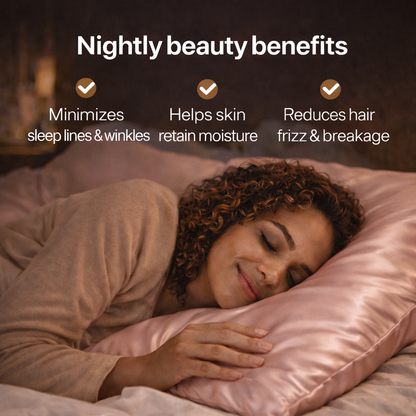 Premium 22-Momme Pure Silk Pillowcase | Pink