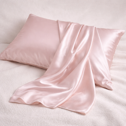 Premium 22-Momme Pure Silk Pillowcase | Pink