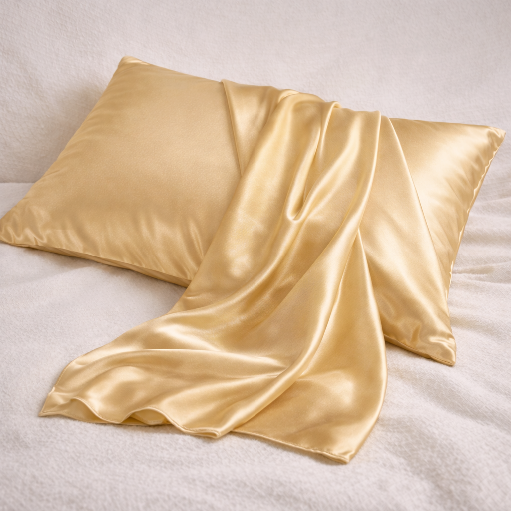 Premium 22-Momme Pure Silk Pillowcase | Gold