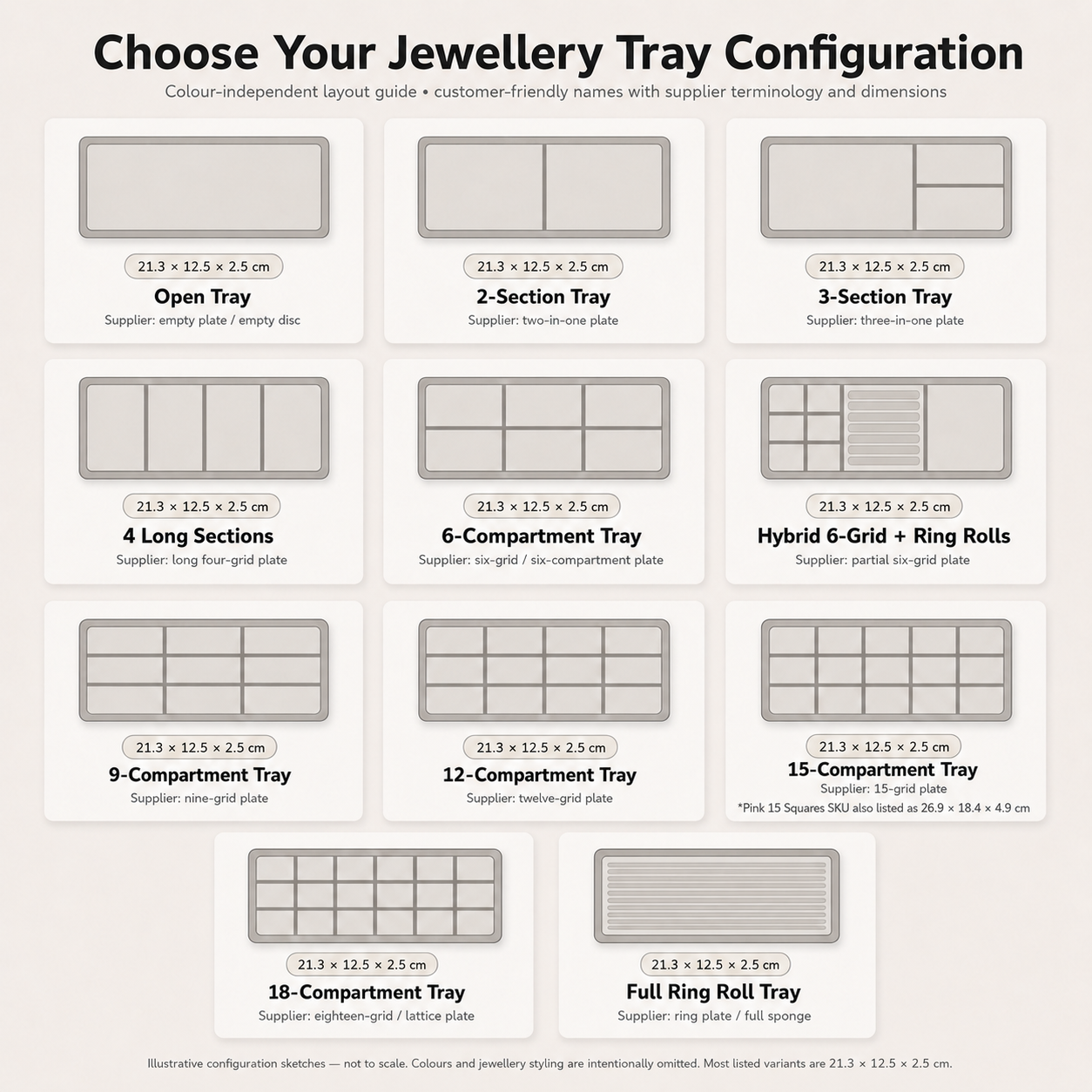 Elara Velvet Jewellery Organiser Tray