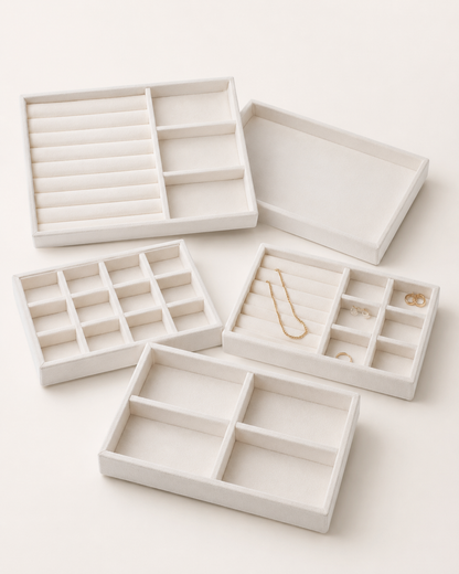 Elara Velvet Jewellery Organiser Tray