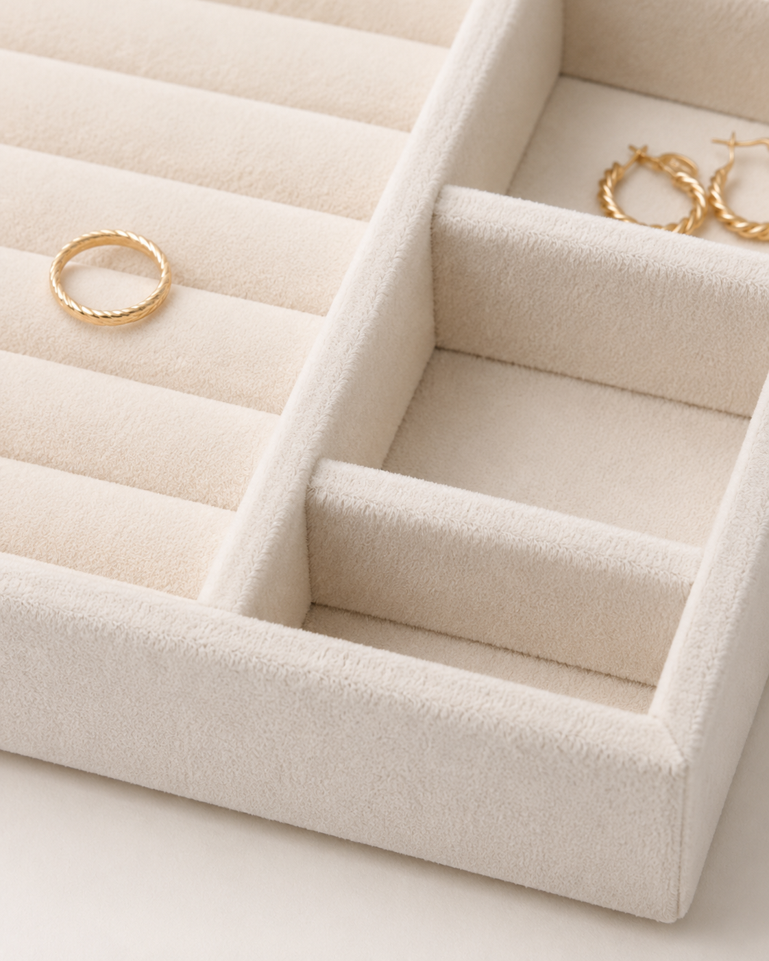 Elara Velvet Jewellery Organiser Tray