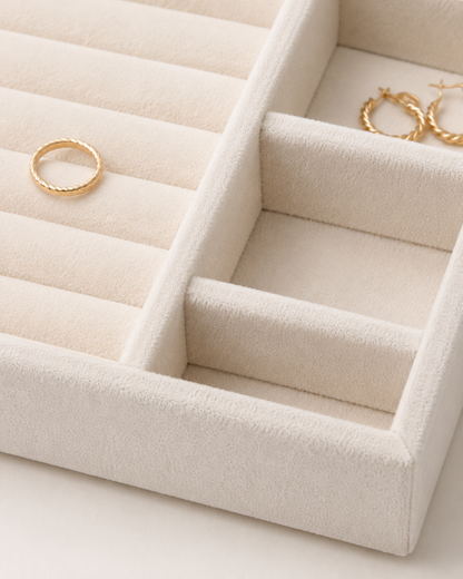 Elara Velvet Jewellery Organiser Tray