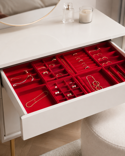 Elara Velvet Jewellery Organiser Tray